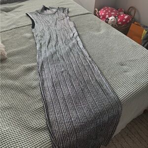 Zara Black and White Maxi Dress